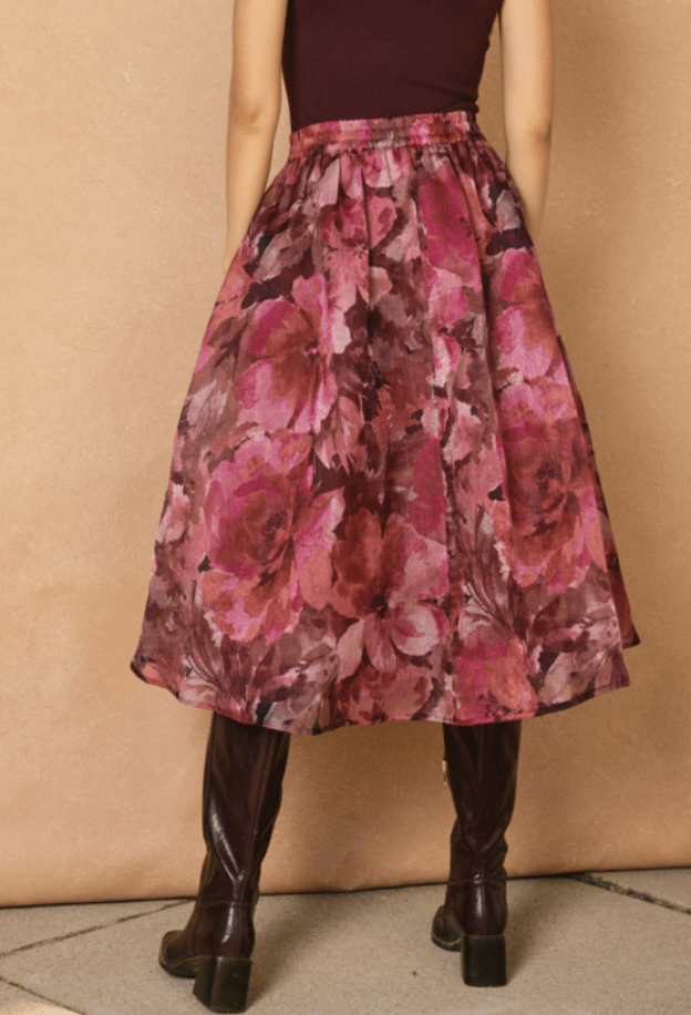 Florence Fleur de Lune Midi Skirt - MTT Collective