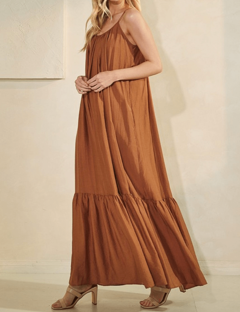Flowing Maxi Sleeveless Dress - MTT Collective