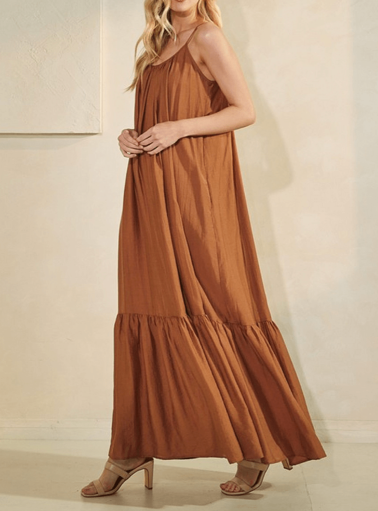 Flowing Maxi Sleeveless Dress - MTT Collective