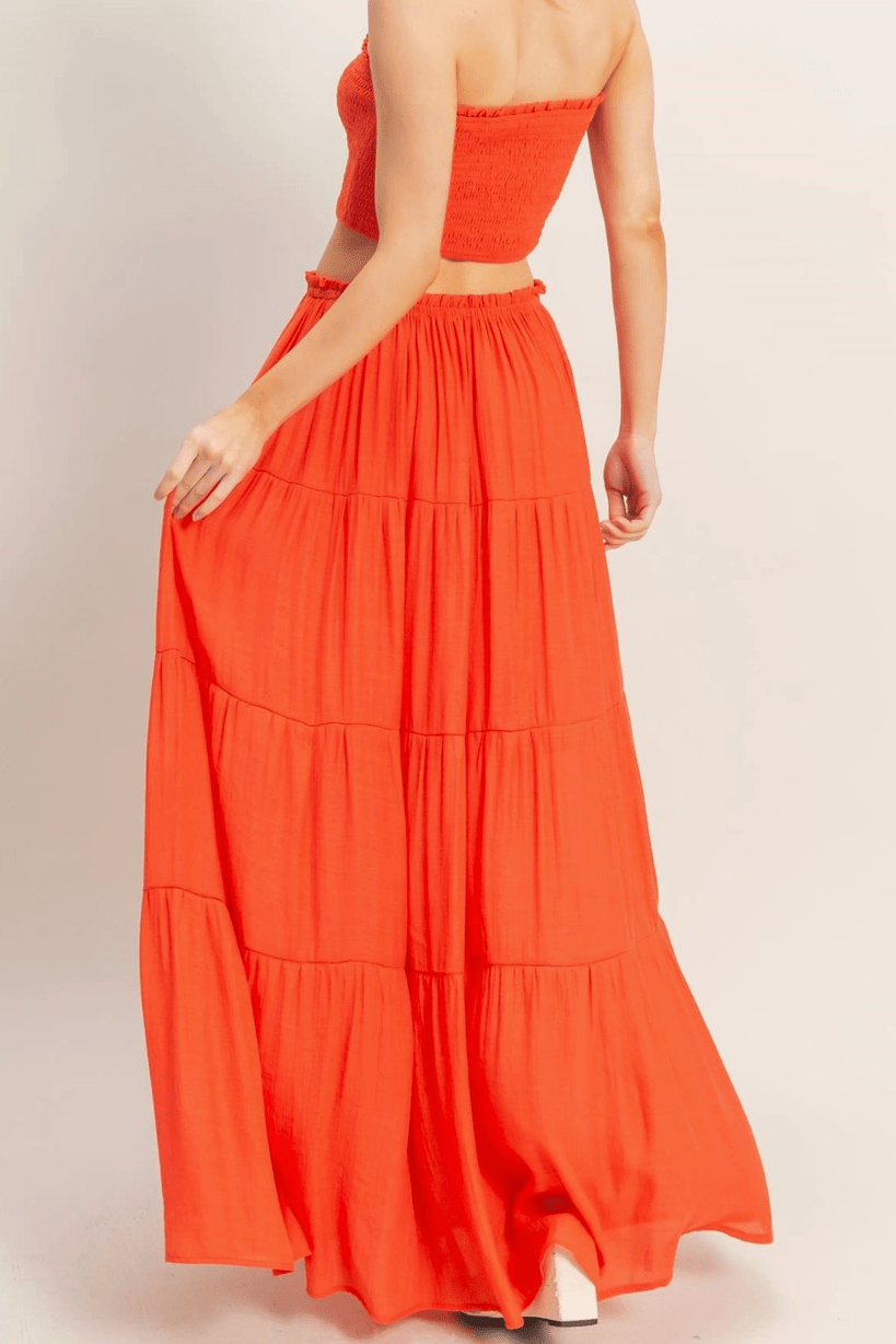 Flowing Tiered Maxi Skirt - MTT Collective