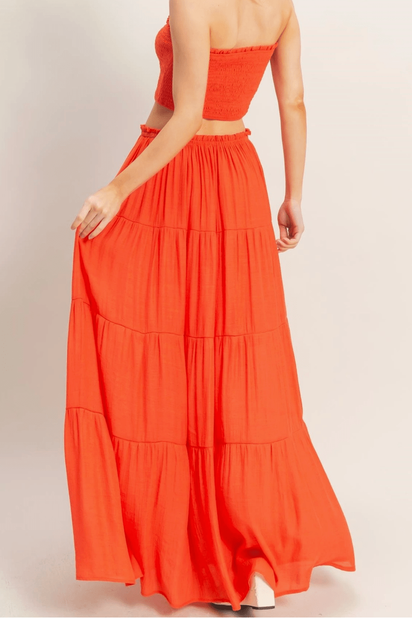 Flowing Tiered Maxi Skirt - MTT Collective