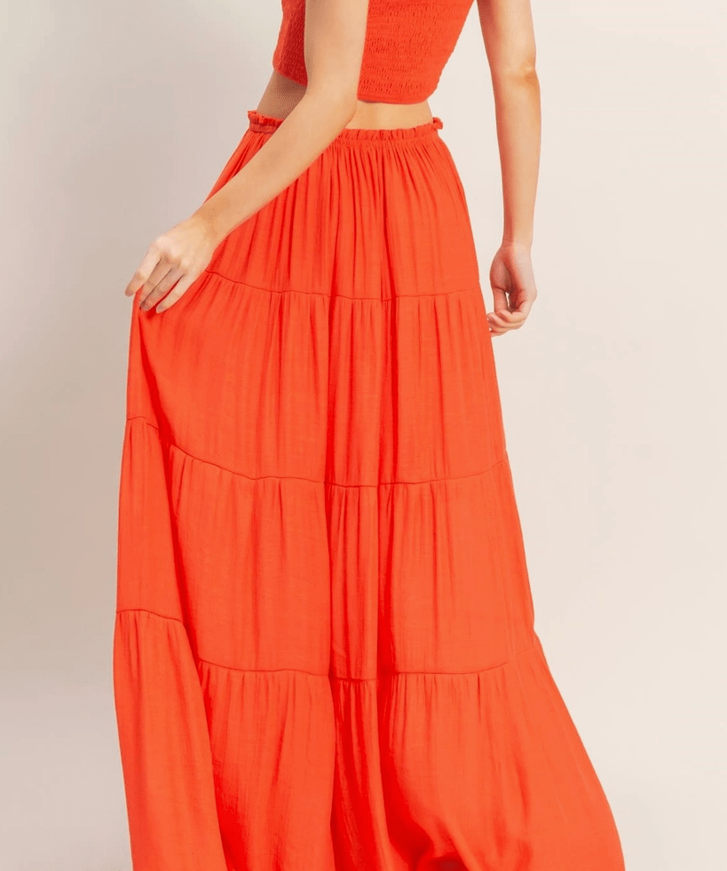 Flowing Tiered Maxi Skirt - MTT Collective
