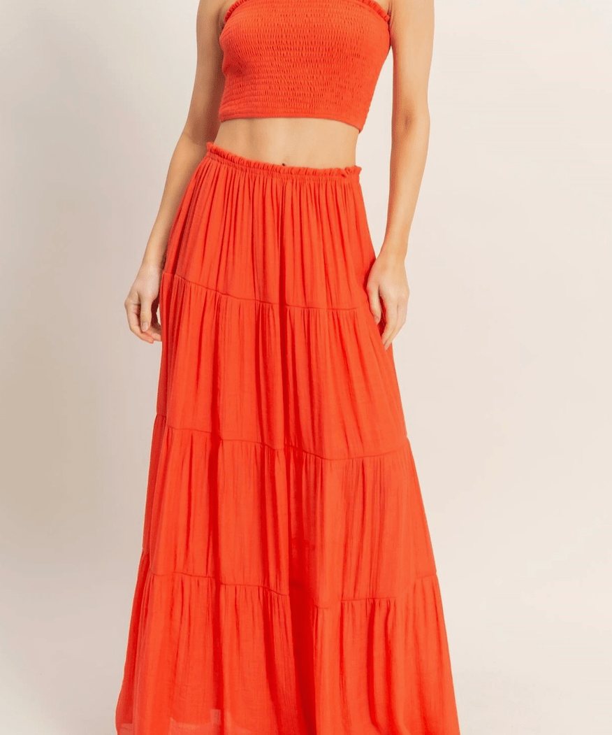 Flowing Tiered Maxi Skirt - MTT Collective