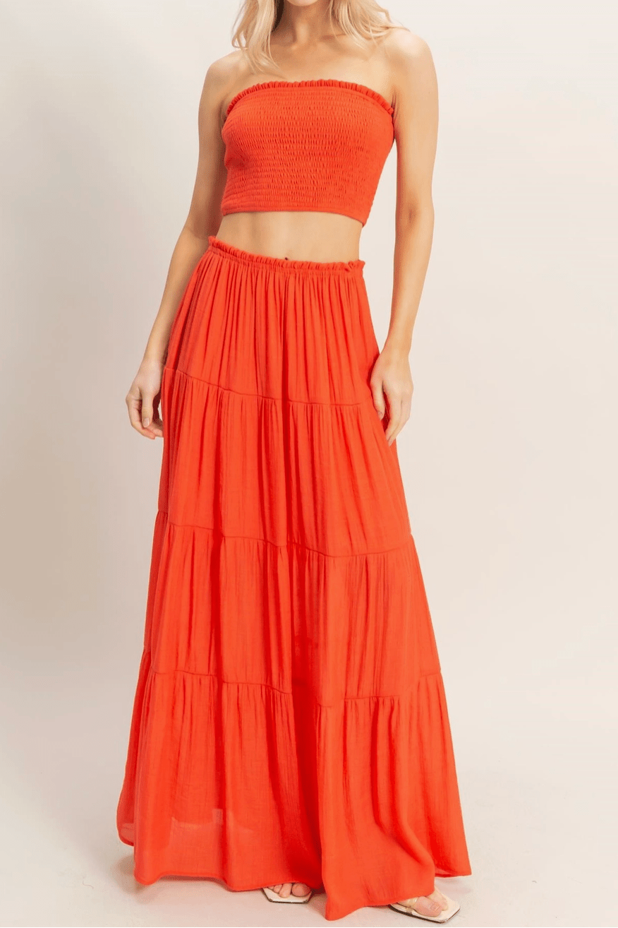 Flowing Tiered Maxi Skirt - MTT Collective