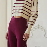 Francine Stripe Cropped Sweater - MTT Collective