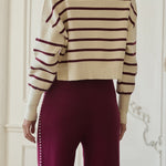 Francine Stripe Cropped Sweater - MTT Collective