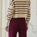 Francine Stripe Cropped Sweater - MTT Collective