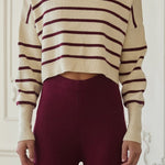 Francine Stripe Cropped Sweater - MTT Collective