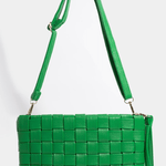 Gia Faux Leather Basket Weave Hand Bag - MTT Collective