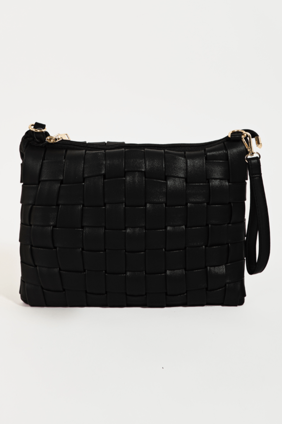 Gia Faux Leather Basket Weave Hand Bag - MTT Collective