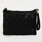 Gia Faux Leather Basket Weave Hand Bag - MTT Collective