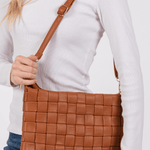 Gia Faux Leather Basket Weave Hand Bag - MTT Collective