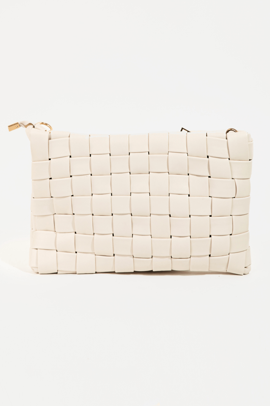 Gia Faux Leather Basket Weave Hand Bag - MTT Collective