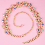 Gideon Western Concho Stone Chain Belt - MTT Collective