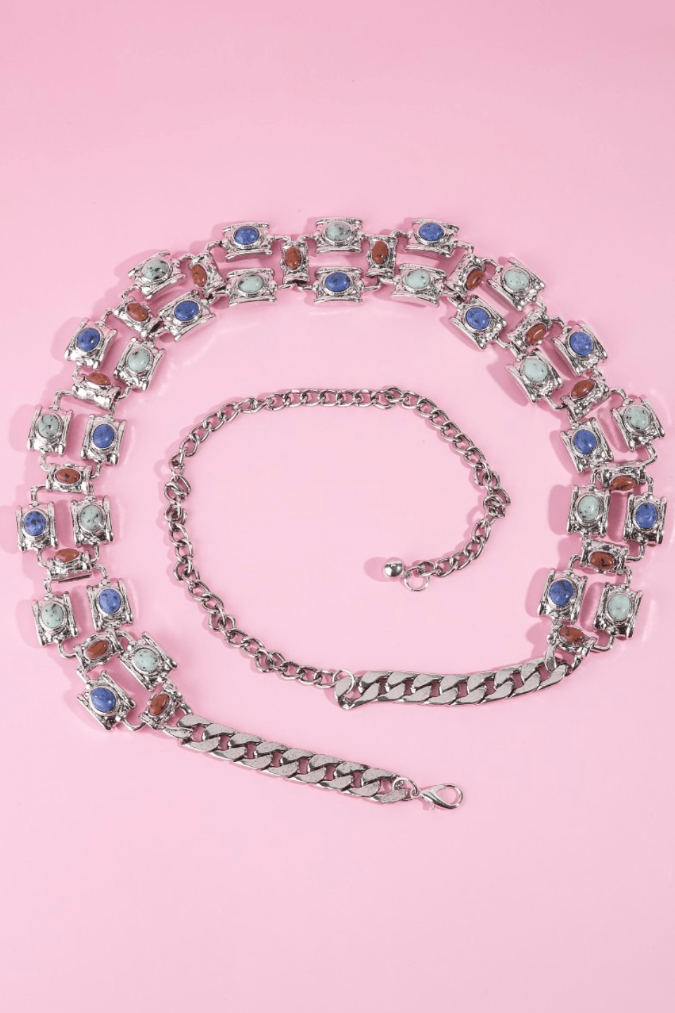 Gideon Western Concho Stone Chain Belt - MTT Collective