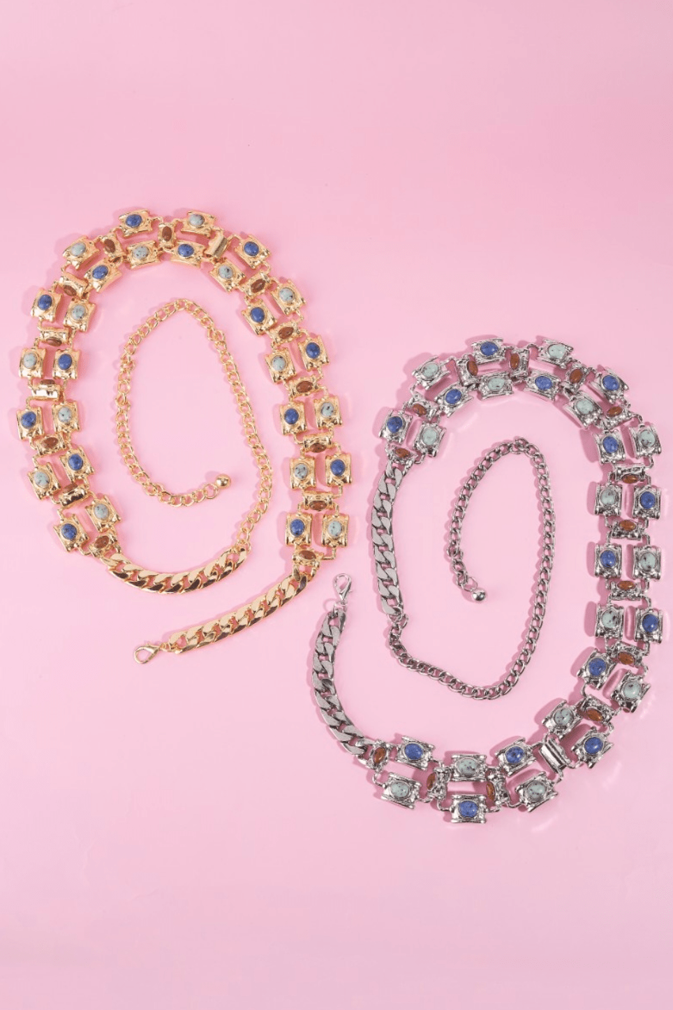 Gideon Western Concho Stone Chain Belt - MTT Collective