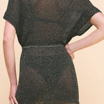 Glitter Open Weave Knit Dress - MTT Collective