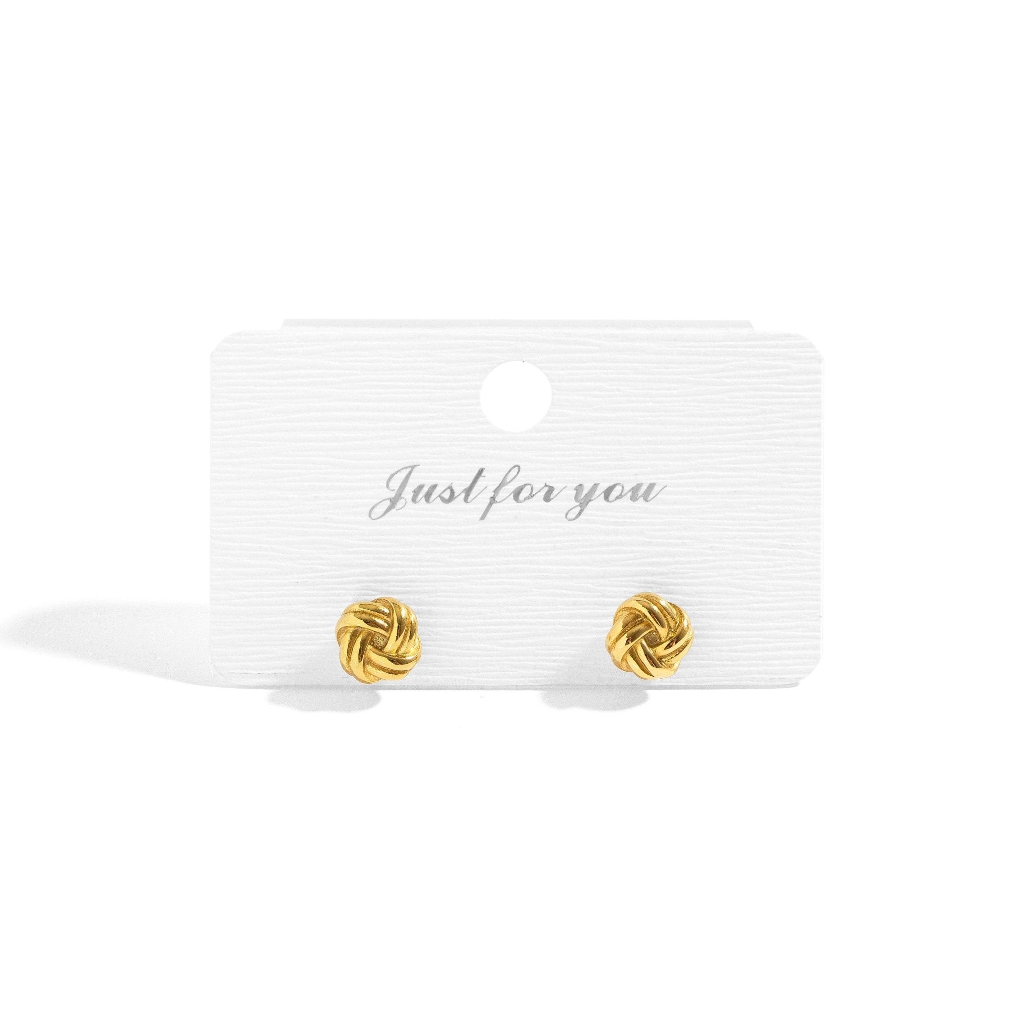Gloria Knot Stud Earrings - MTT Collective