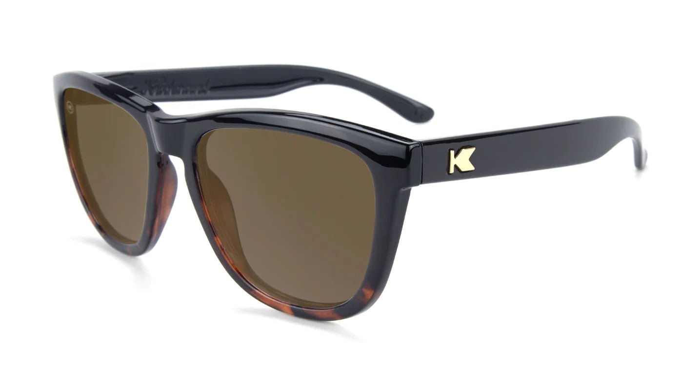 Glossy Black & Tortoise Shell Fade Premium Sunglasses - MTT Collective