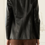 Gracelyn Faux Leather Blazer - MTT Collective