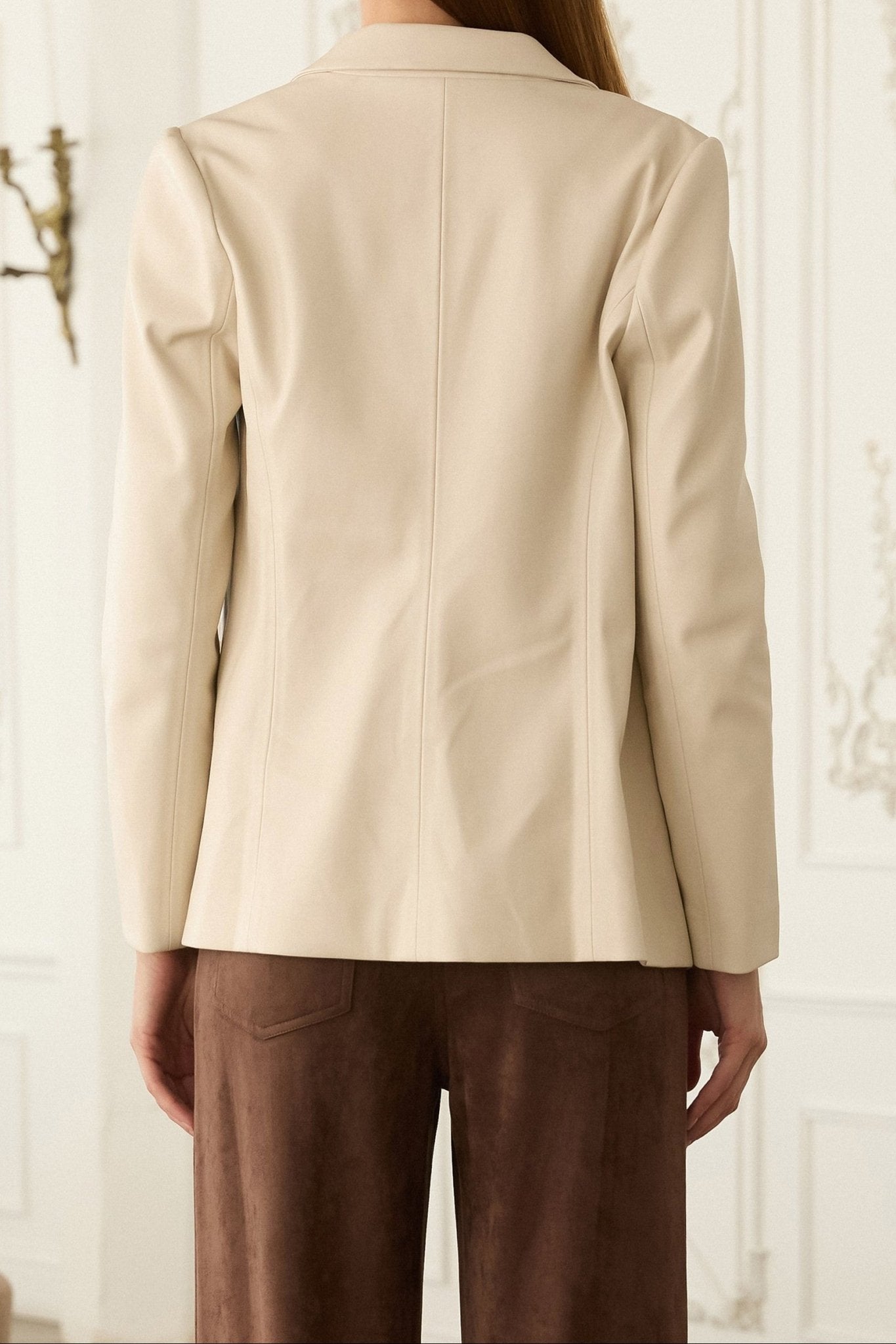 Gracelyn Faux Leather Blazer - MTT Collective