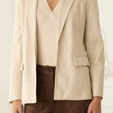 Gracelyn Faux Leather Blazer - MTT Collective