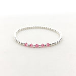 Gracie Beaded Birthstone Accented Bracelet | 3mm - MTT Collective