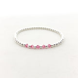 Gracie Beaded Birthstone Accented Bracelet | 3mm - MTT Collective