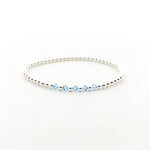 Gracie Beaded Birthstone Accented Kids Bracelet - MTT Collective