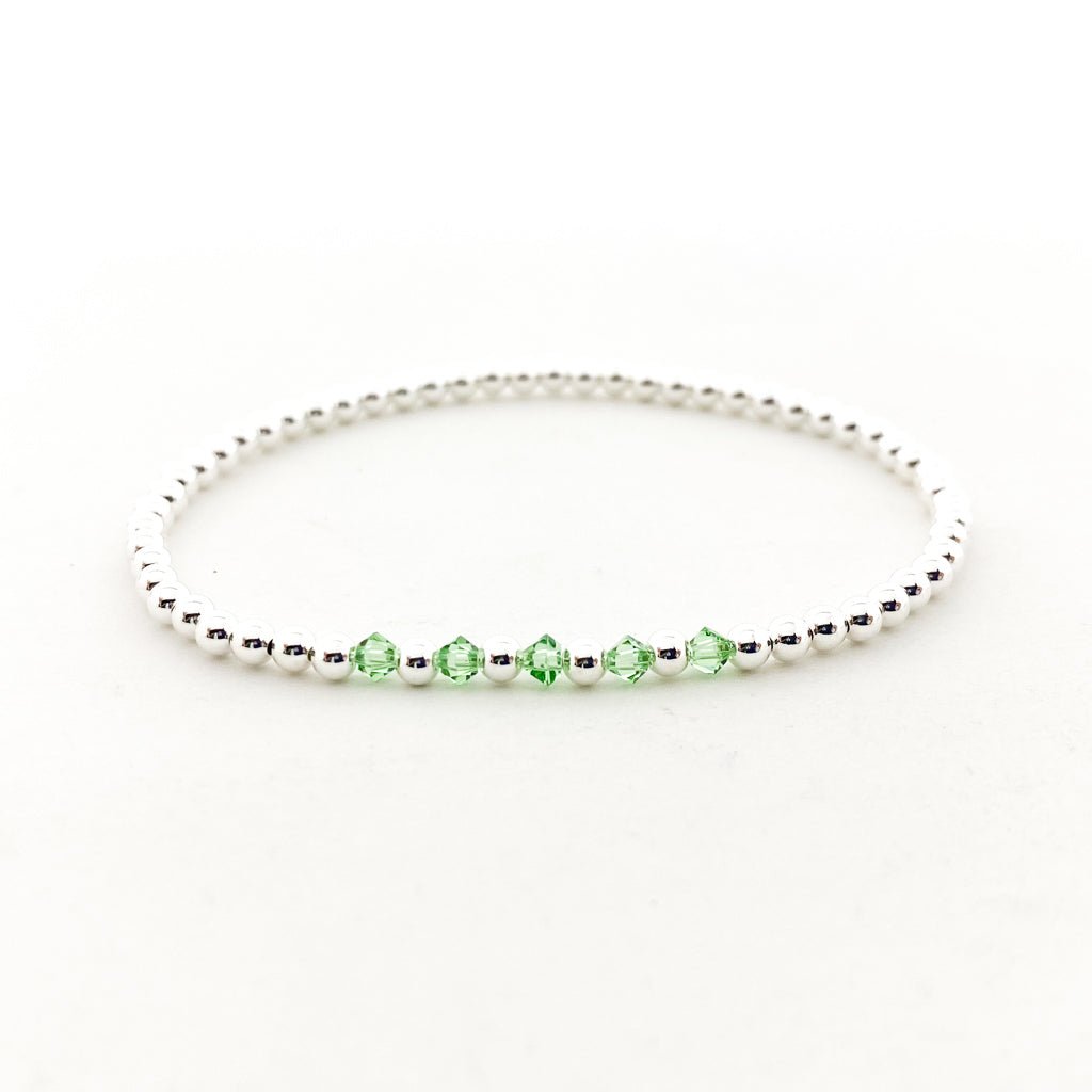 Gracie Beaded Birthstone Accented Kids Bracelet - MTT Collective