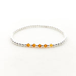 Gracie Beaded Birthstone Accented Kids Bracelet - MTT Collective