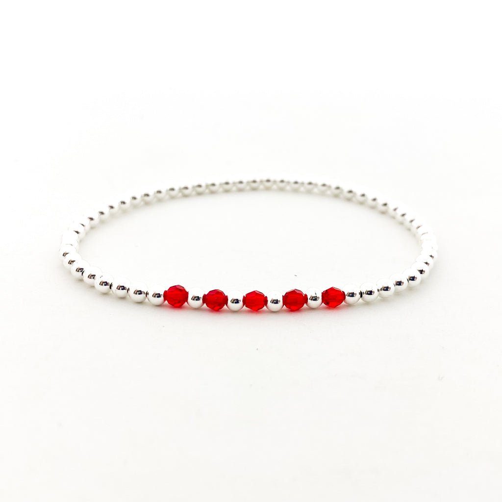 Gracie Beaded Birthstone Accented Kids Bracelet - MTT Collective