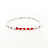 Gracie Beaded Birthstone Accented Kids Bracelet - MTT Collective