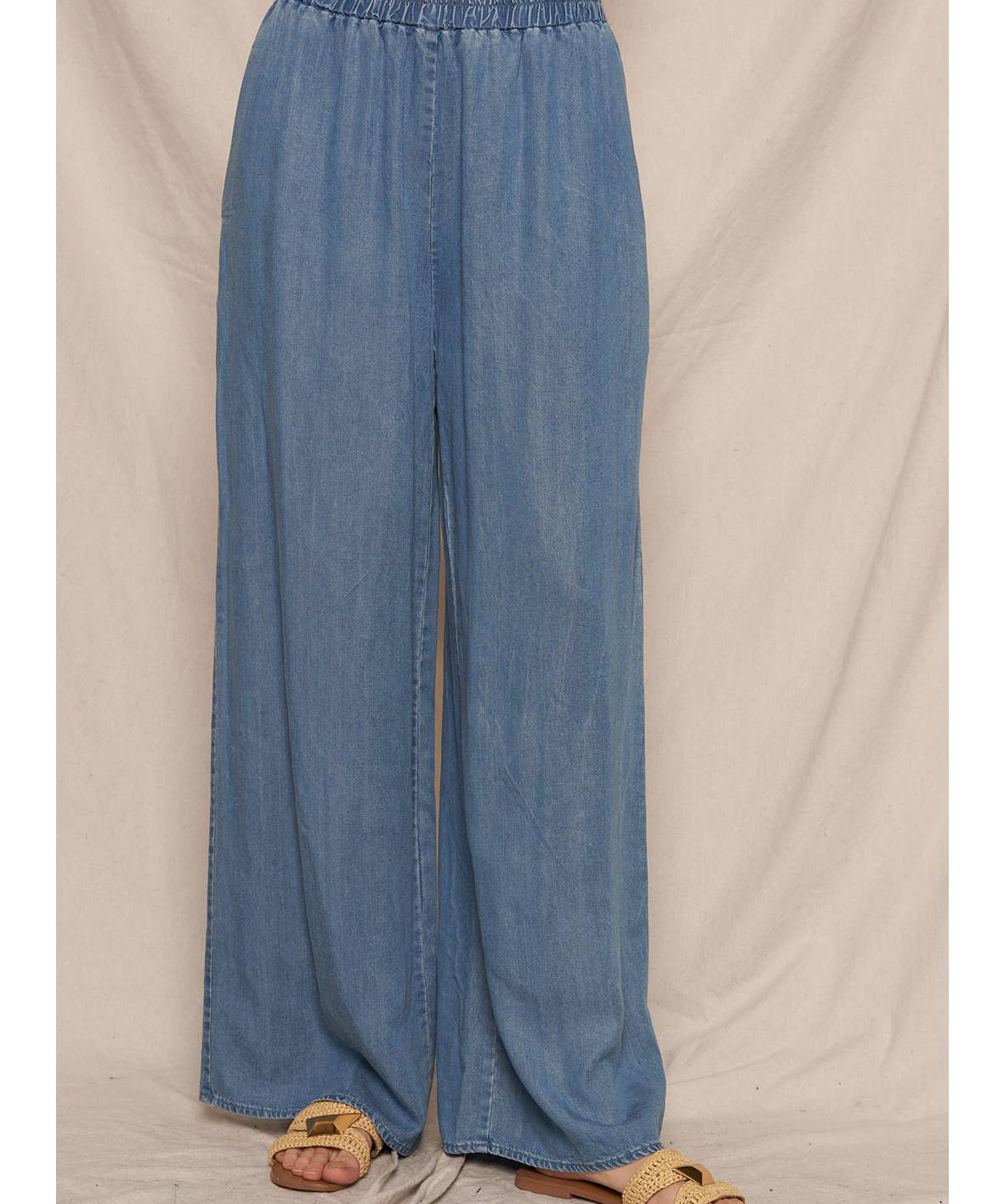 Gwen Wide Leg Denim Pants - MTT Collective