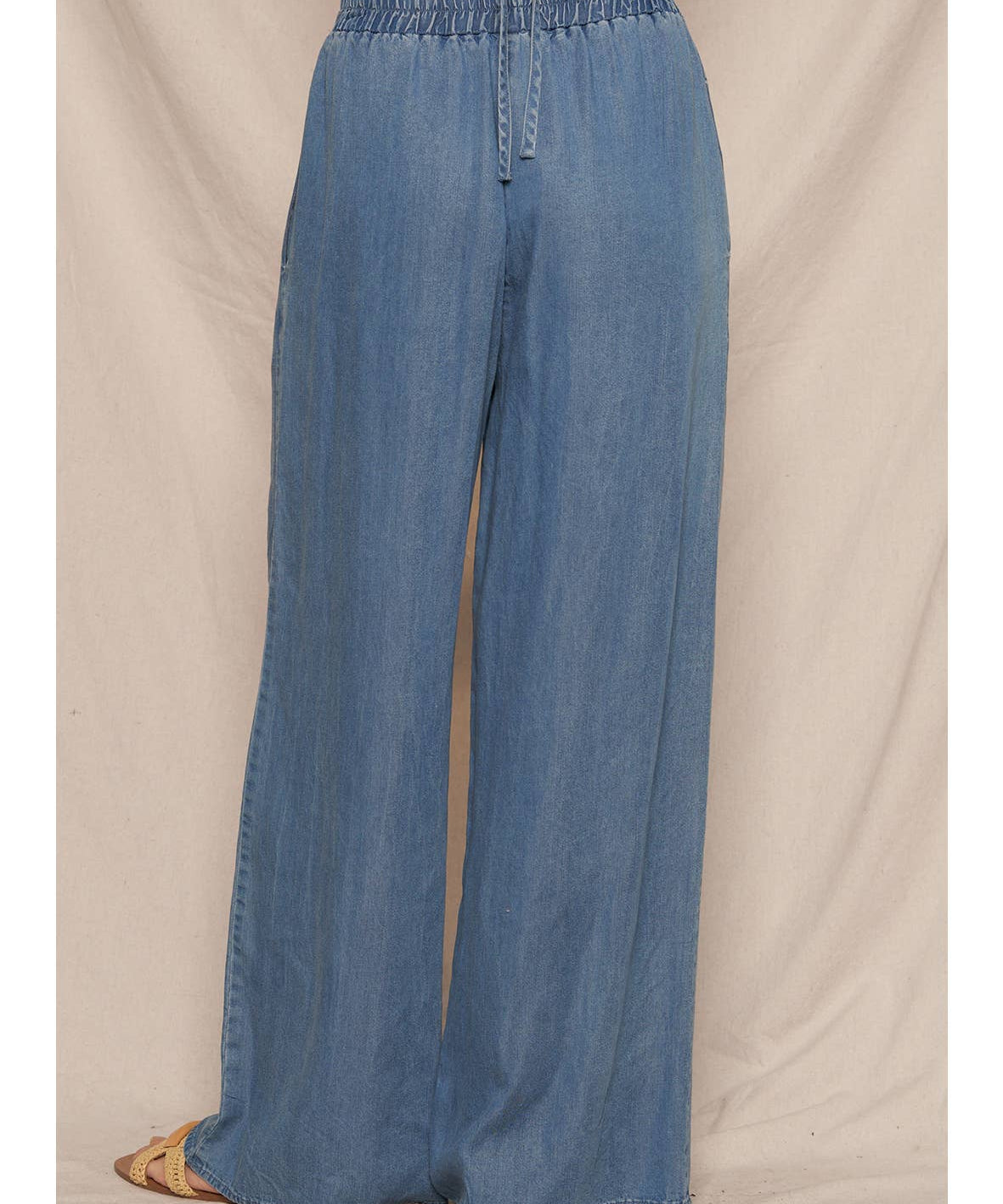 Gwen Wide Leg Denim Pants - MTT Collective