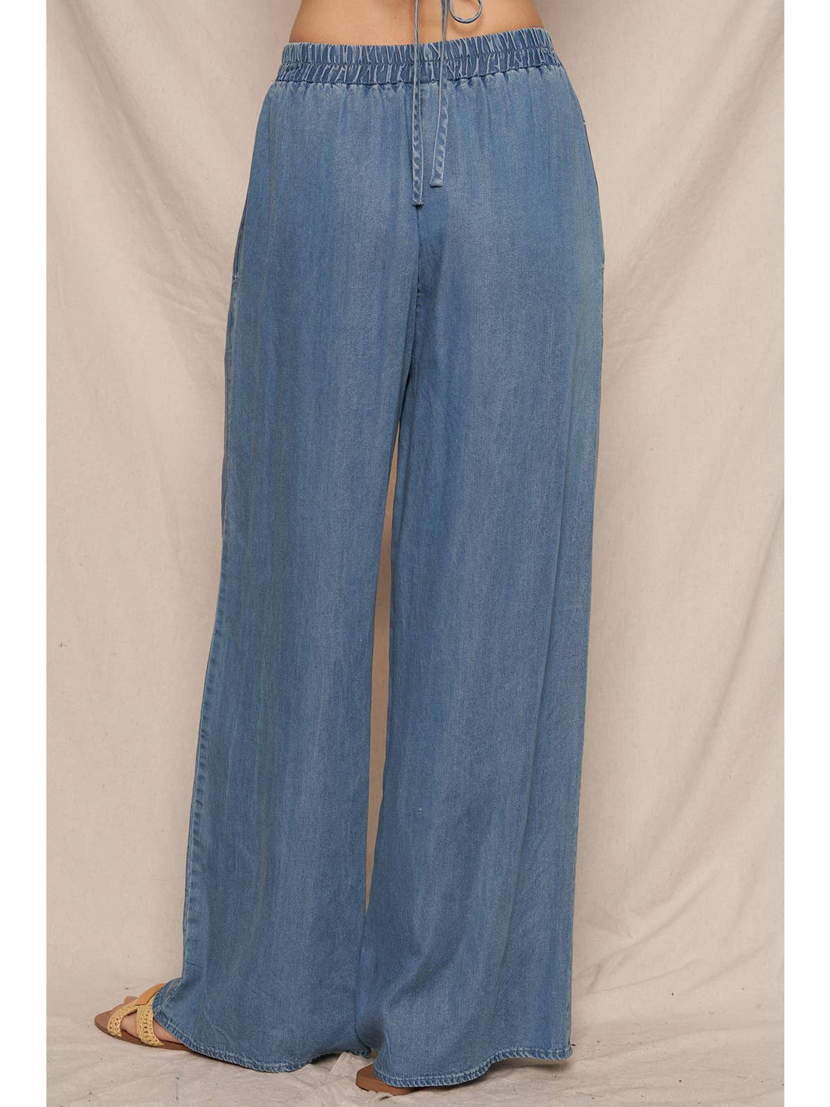Gwen Wide Leg Denim Pants - MTT Collective