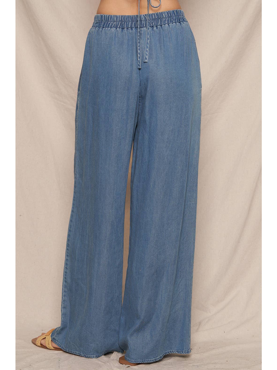 Gwen Wide Leg Denim Pants - MTT Collective