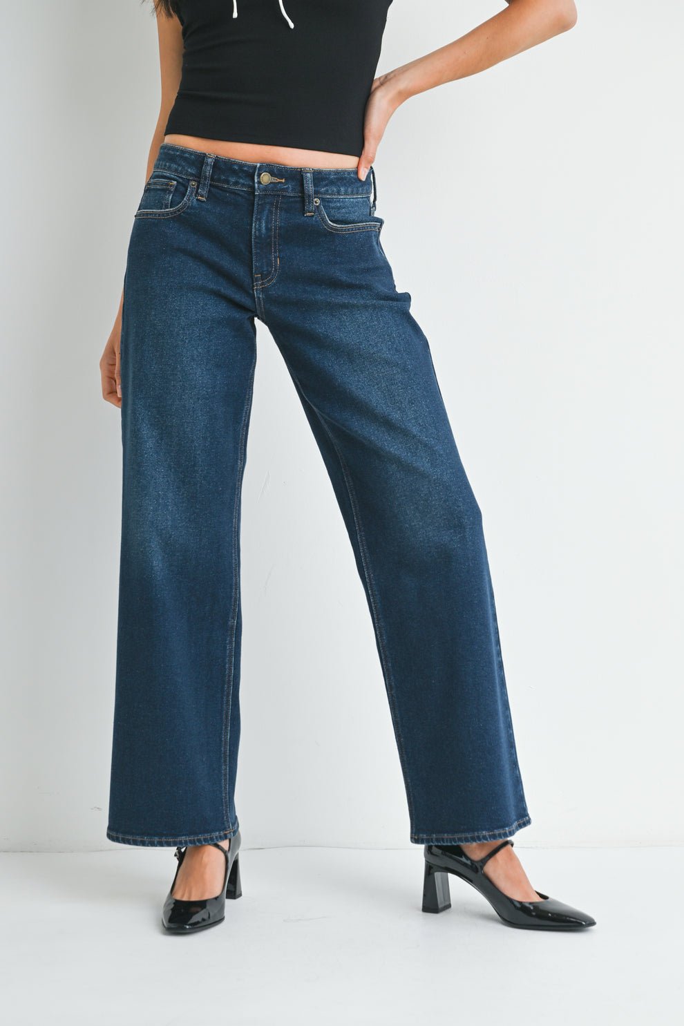 Hailey Low Rise Wide Petite - MTT Collective