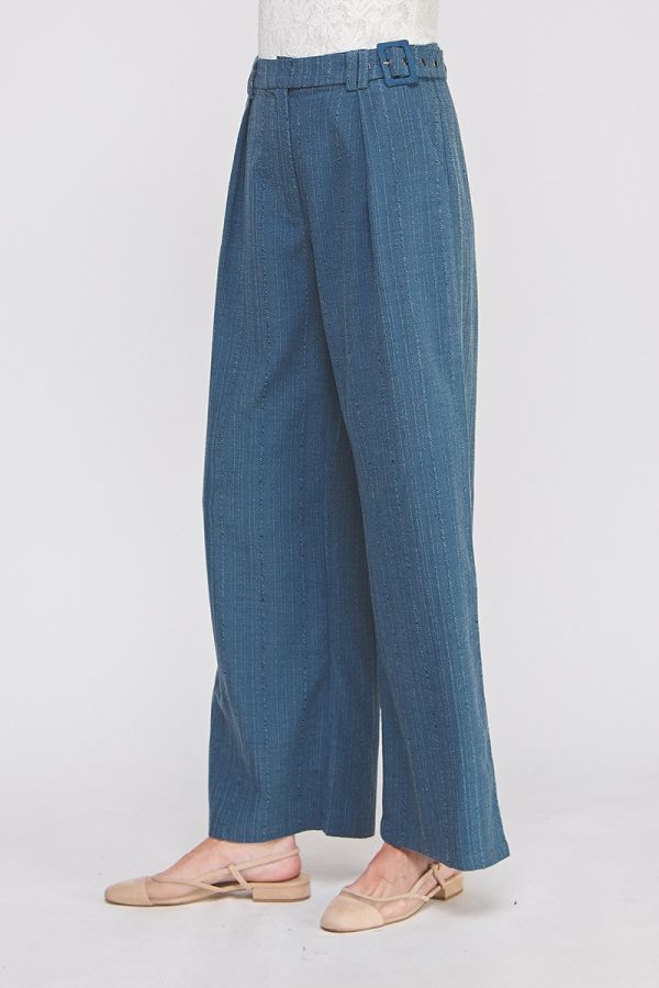 Hallie Denim Wide - Leg Trousers - MTT Collective