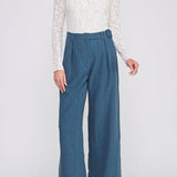 Hallie Denim Wide - Leg Trousers - MTT Collective
