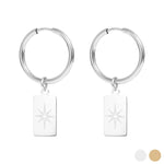 Hallie Star Pendant Hoop Earrings - MTT Collective