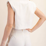 Harlee Cropped Flap Vest - MTT Collective