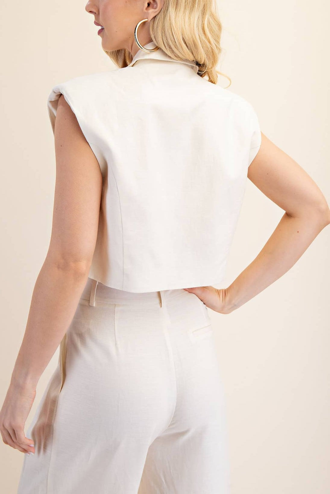 Harlee Cropped Flap Vest - MTT Collective