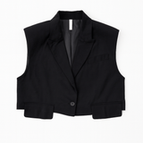 Harlee Cropped Flap Vest - MTT Collective