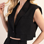Harlee Cropped Flap Vest - MTT Collective