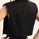 Harlee Cropped Flap Vest - MTT Collective
