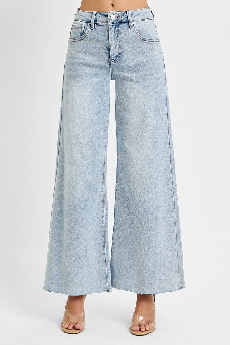 Harper High - Rise Wide - Leg Palazzo Jeans - MTT Collective