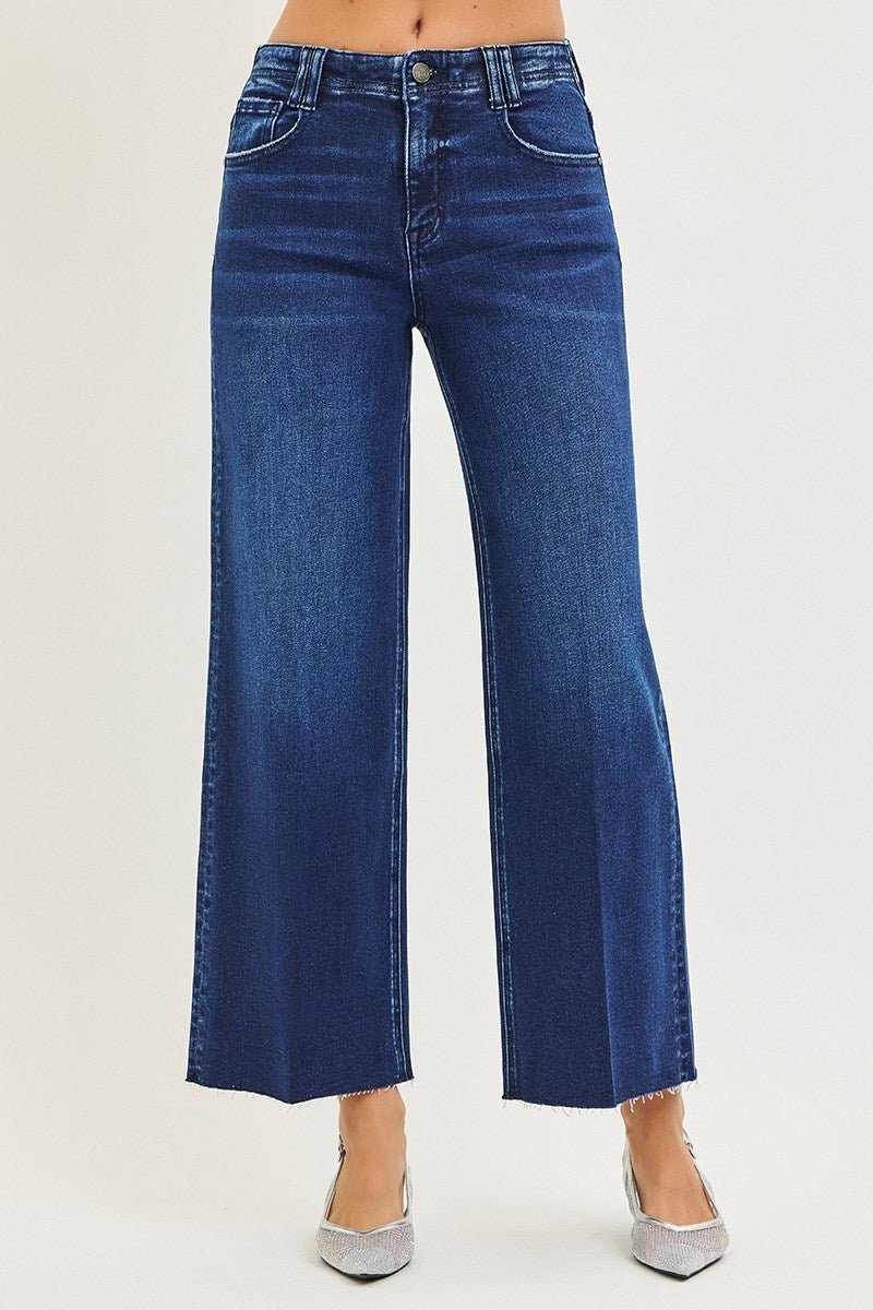 Hattie High Rise Ankle Wide Jeans - MTT Collective