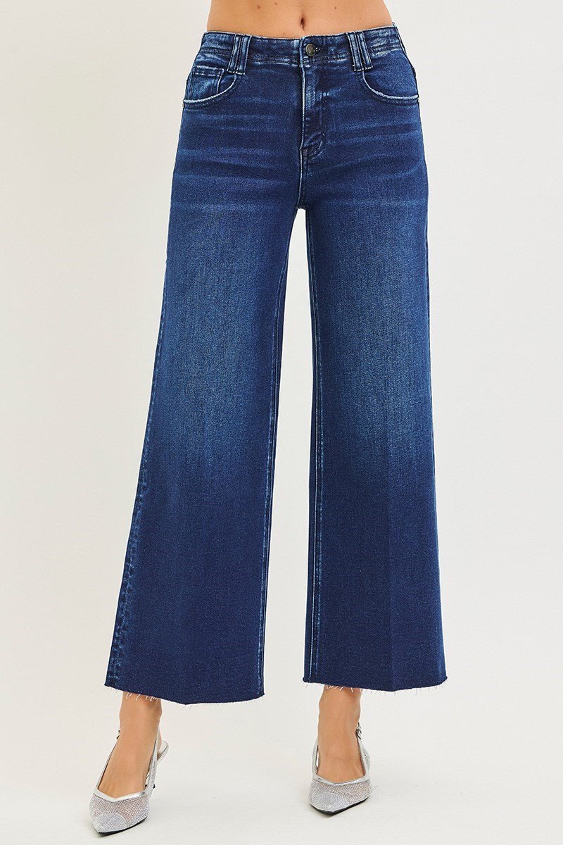 Hattie High Rise Ankle Wide Jeans - MTT Collective