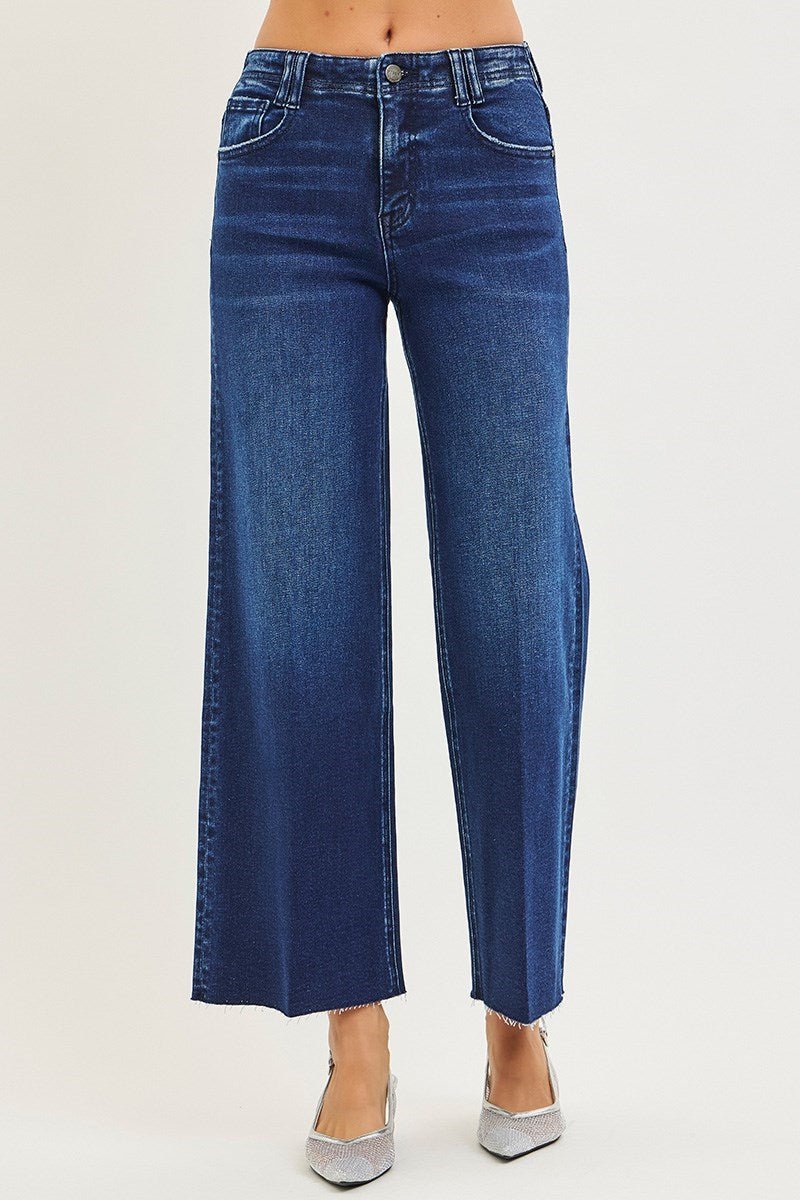 Hattie High Rise Ankle Wide Jeans - MTT Collective